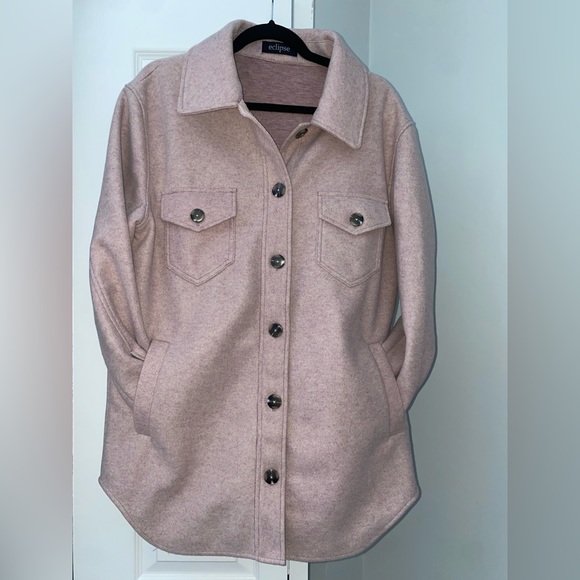 ECLIPSE Dusted Pink Shacket - Picture 1 of 3